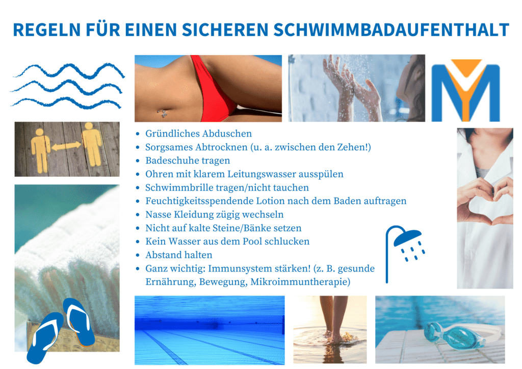 Regeln für sicheren Aufenthalt im Schwimmbad